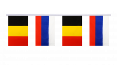 Guirlande d'amitié Belgique - Russie - 15 x 22 cm