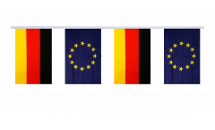 Guirlande d'amitié Allemagne - Union européenne UE - 15 x 22 cm