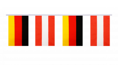 Guirlande d'amitié Allemagne - Autriche - 15 x 22 cm