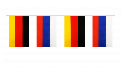 Guirlande d'amitié Allemagne - Russie - 15 x 22 cm