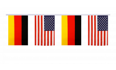 Guirlande d'amitié Allemagne - USA - 15 x 22 cm