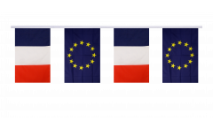 Guirlande d'amitié France - Union européenne UE - 15 x 22 cm