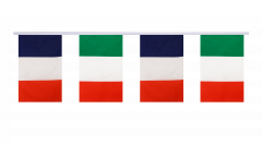 Guirlande d'amitié France - Italie - 15 x 22 cm