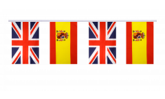 Guirlande d'amitié Royaume-Uni - Espagne - 15 x 22 cm