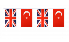 Guirlande d'amitié Royaume-Uni - Turquie - 15 x 22 cm
