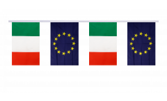 Guirlande d'amitié Italie - Union européenne UE - 15 x 22 cm