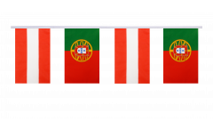 Guirlande d'amitié Autriche - Portugal - 15 x 22 cm