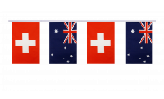 Guirlande d'amitié Suisse - Australie - 15 x 22 cm