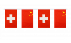 Guirlande d'amitié Suisse - Chine - 15 x 22 cm