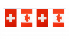 Guirlande d'amitié Suisse - Canada - 15 x 22 cm