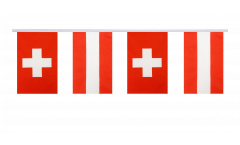 Guirlande d'amitié Suisse - Autriche - 15 x 22 cm