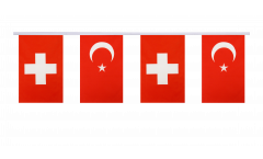 Guirlande d'amitié Suisse - Turquie - 15 x 22 cm