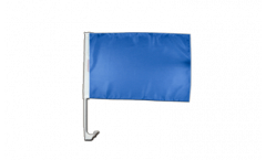 Drapeau de voiture Unicolore Bleu - 30 x 40 cm