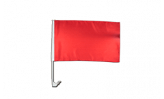 Drapeau de voiture Unicolore Rouge - 30 x 40 cm