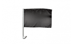 Drapeau de voiture Unicolore Noir - 30 x 40 cm