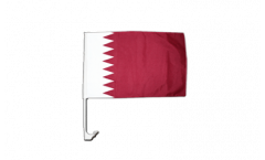 Drapeau de voiture Qatar - 30 x 40 cm