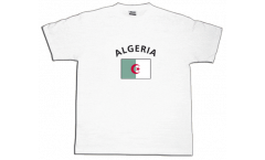 Tee Shirt / T-Shirt Algerie, blanc, Taille XXL, Round-T
