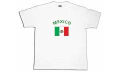 Tee Shirt / T-Shirt Mexique, blanc, Taille S, Round-T