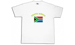 Tee Shirt / T-Shirt Afrique du Sud, blanc, Taille S, Round-T