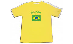 Maillot de supporter Brésil, jaune-blanc, Taille L
