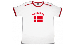 Maillot de supporter Danemark, blanc-rouge, Taille L