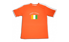 Maillot de supporter Côte d'Ivoire, orange-blanc, Taille S