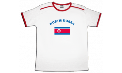 Maillot de supporter Corée du Nord, blanc-rouge, Taille S