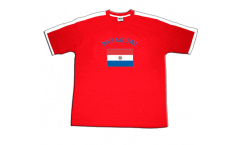 Maillot de supporter Paraguay, rouge-blanc, Taille S