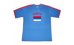Maillot de supporter Serbie, bleu-rouge, Taille S