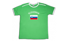 Maillot de supporter Slovénie, vert clair-blanc, Taille L