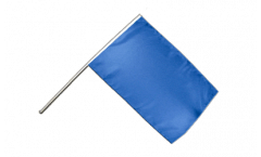 Drapeau Unicolore Bleu sur hampe - 60 x 90 cm