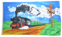 Drapeau Locomotive à vapeur