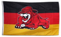 Drapeau Allemagne avec bulldog