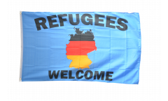 Drapeau Allemagne Refugees Welcome
