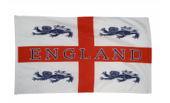 Drapeau Angleterre avec 4 Lions