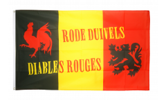 Drapeau supporteur Belgique Diables Rouges