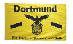 Drapeau supporteur Dortmund - Traum in Schwarz und Gelb