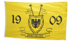 Drapeau supporteur Dortmund 1909 avec blason