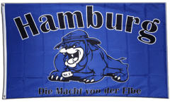 Drapeau supporteur Hambourg bulldog
