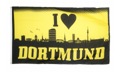 Drapeau supporteur I Love Dortmund