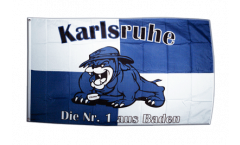 Drapeau supporteur Karlsruhe bulldog
