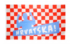 Drapeau supporteur Croatie HRVATSKA!