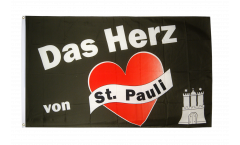 Drapeau supporteur St. Pauli - Das Herz von St. Pauli