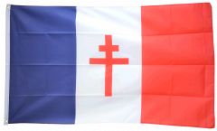Drapeau France libre 1940-43 - Croix de Lorraine