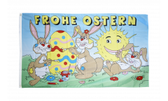 Drapeau Frohe Ostern Joyeuses Pâques 7