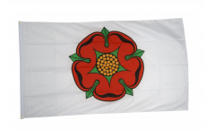 Drapeau Royaume-Uni Lancashire rose rouge