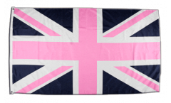 Drapeau Royaume-Uni Union Jack rose 2