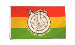 Drapeau Cannabis - A spliff a day keeps the doctor away