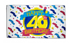 Drapeau Happy Birthday 40