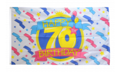 Drapeau Happy Birthday 70